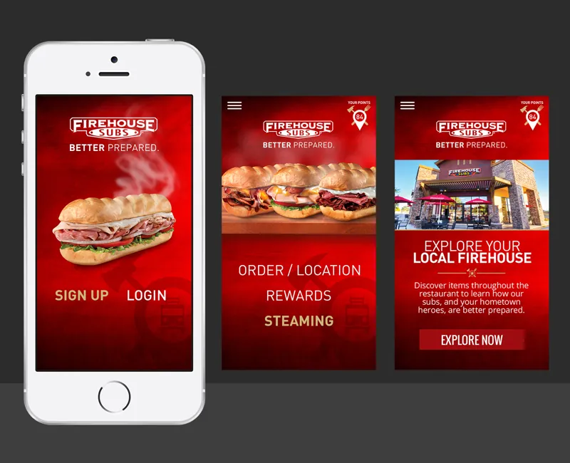 Firehouse Subs — Rewards app redesign